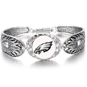 Special Philadelphia Eagles Women'S Sterling Silver Bracelet W Gift Pkg D3