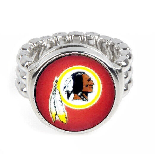 Washington Redskins Gift Set Womens 925 Sterling Silver Necklace And Ring D18D2