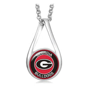 University Of Georgia Bulldogs Womens Sterling Silver Necklace Gift D28R