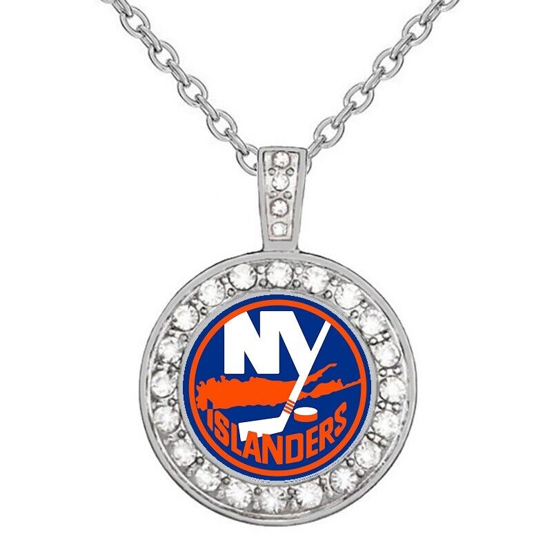 New York Islanders Womens 925 Sterling Silver Necklace With Pendant Gift D18
