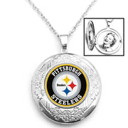 Special Pittsburgh Steelers Womens 925 Silver Link Locket Necklace Gift D16