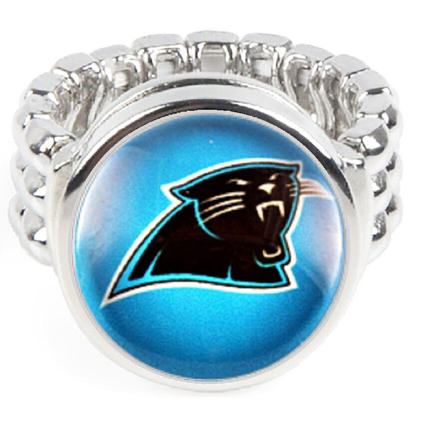 Carolina Panthers Gift Set Womens 925 Sterling Silver Necklace And Ring D18D2