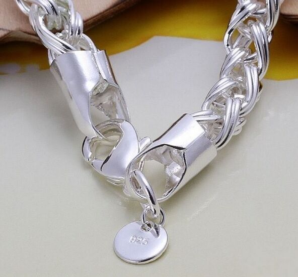 925 Sterling Silver Bracelet Twisted Rope Womens Ladies 6mm Gift Pkg D135