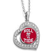 Special Alabama Crimson Tide Womens Sterling Silver Link Chain Necklaced19