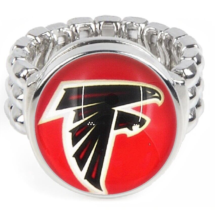 Atlanta Falcons Gift Set Womens 925 Sterling Silver Necklace And Ring D18D2