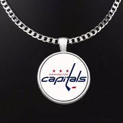 Large Washington Capitals Necklace Stainless Steel Chain Hockey Free Ship' D5