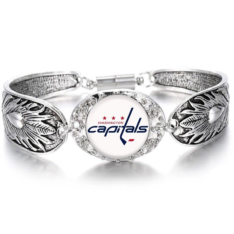Washington Capitals Women'S Tibetian Sterling Silver Bracelet Jewelry Gift D3