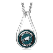 Special Philadelphia Eagles Womens Sterling Silver Link Necklace And Pendant D28