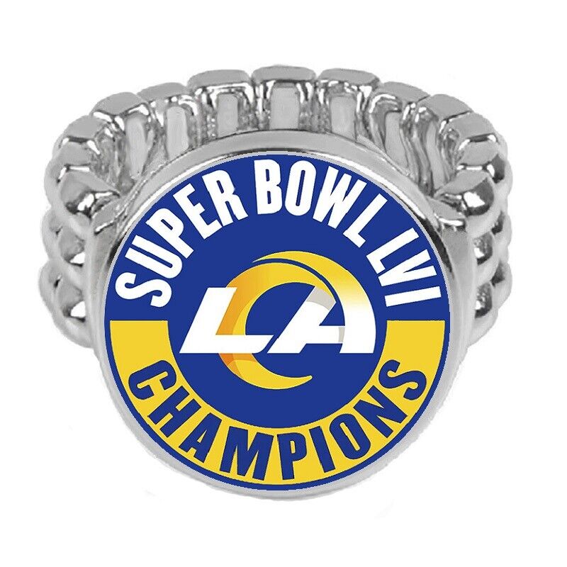 Special Los Angeles Rams Super Bowl Silver Men'S Women'S Ring Fits All Sizes D2