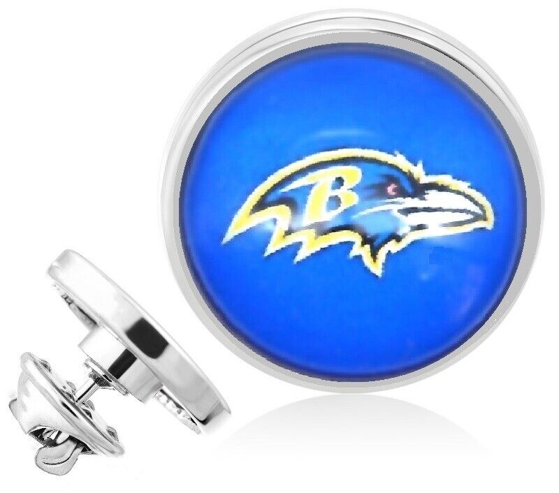 Baltimore Ravens Silver Pin Lapel Broach Football Team Gift W Gift Pkg D23