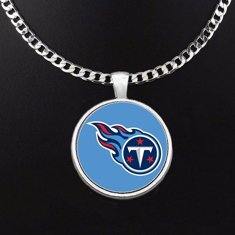 Tennessee Titans Mens Womens 24" Stainless Steel Chain Pendant Necklace D5