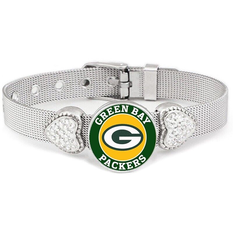 Spec. Green Bay Packers Womens Adjustable Silver Bracelet Jewelry Gift D26