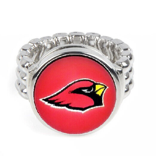 Arizona Cardinals Gift Set Womens 925 Sterling Silver Necklace And Ring D18D2