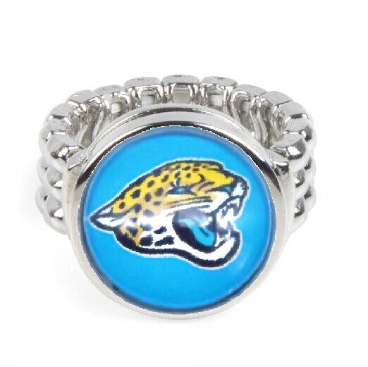 Jacksonville Jaguars Gift Set Womens 925 Sterling Silver Necklace And Ring D18D2