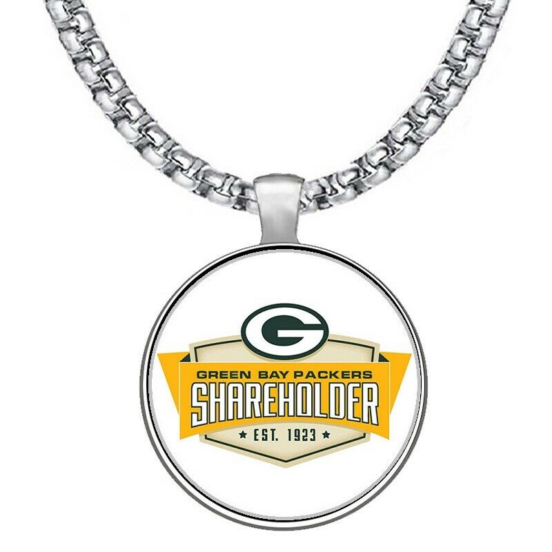 Spec Large Green Bay Packers Shareholder Chain Link Necklace Free Ship' D30