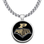 Large Purdue Boilermakers 24" Stainless Steel Pendant Necklace Free Ship' D30