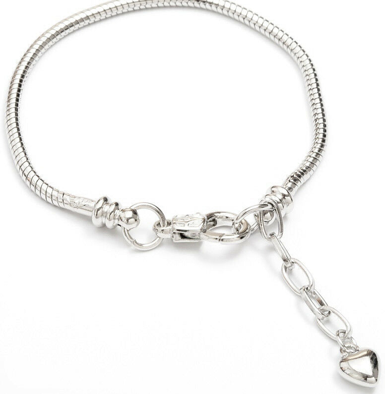 925 Sterling Silver Snake Chain DIY Bracelet Large Small Women's Kids Sizes D403