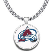 Large Colorado Avalanche 24" Necklace Stainless Steel Hockey Free Ship' D30