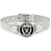 New Las Vegas Raiders Womens Adjustable Silver Bracelet Jewelry  Giftpk D26