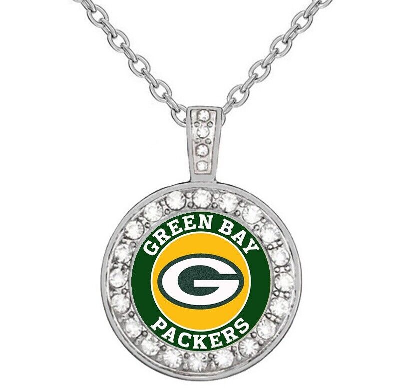 Special Green Bay Packers Women'S 925 Sterling Silver Necklace Football D18