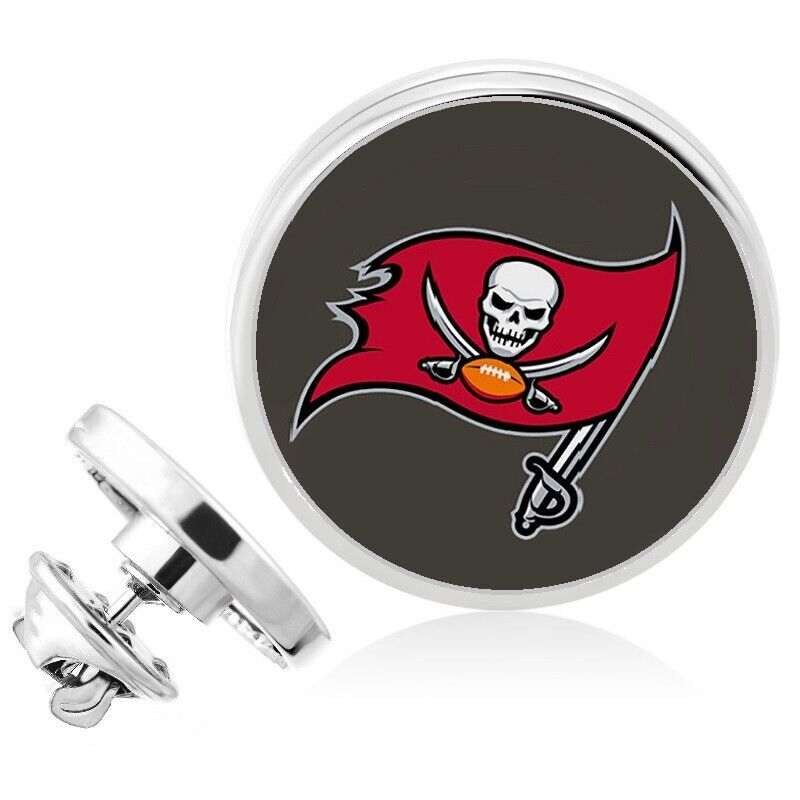 Tampa Bay Buccaneers Silver Pin Lapel Broach Football Team Gift W Gift Pkg D23