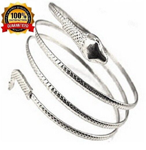 Silver Women's Elegant Snake Wrap Bracelet Bangle Arm Wrap +Gift Pouch D499