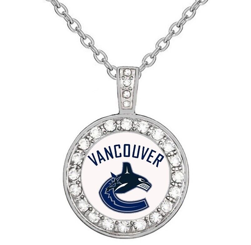 Vancouver Canucks Women'S Sterling Silver Necklace Hockey Jewelry Gift C18