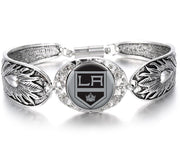 Special Los Angeles Kings Hockey Womens Sterling Silver Bracelet Jewelry Gift D3