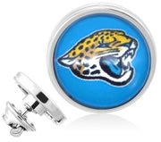 Jacksonville Jaguars Silver Pin Lapel Broach Football Team Gift W Gift Pkg D23