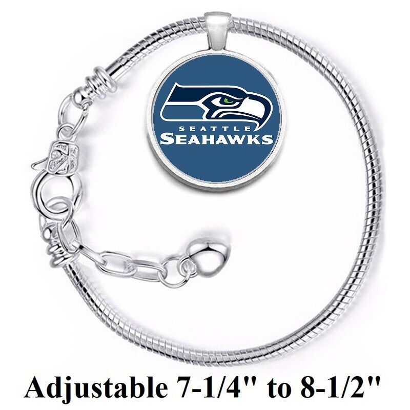 Special Seattle Seahawks Adjustable Silver Womens Link Bracelet W Gift Pkg D10