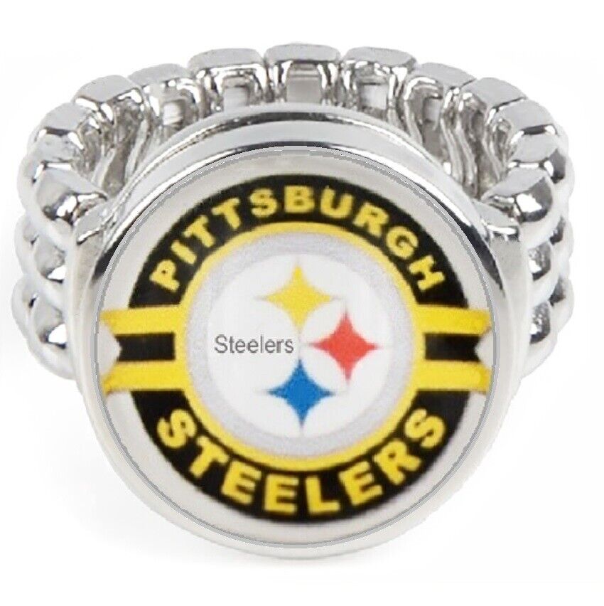 Pittsburgh Steelers Throwback Mens Womens Football Ring Fits All W Giftpk D2