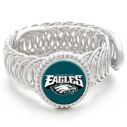 Philadelphia Eagles  Adjustable Wrap Sterling Silver Mens Womens Bracelet D11