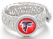 Atlanta Falcons Football Sterling Silver Mens Womens Wrap Bracelet + Giftpkg D11