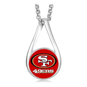 San Francisco 49Ers Women'S Sterling Silver Link Chain Necklace With Pendant D28