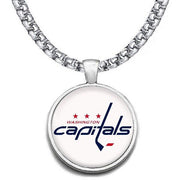 Large Washington Capitals 24" Necklace Stainless Chain Hockey Free Ship' D30