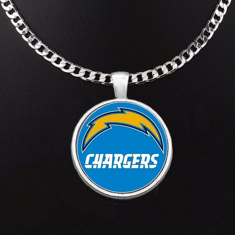 New Los Angeles Chargers  Mens 24" Stainless Steel Chain Pendant Necklace D5