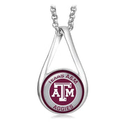 Texas A&M Aggies Womens Sterling Silver Necklace University Gift D28