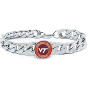 Virginia Tech Hokies Mens Women'S Chain Bracelet University State Gift D4