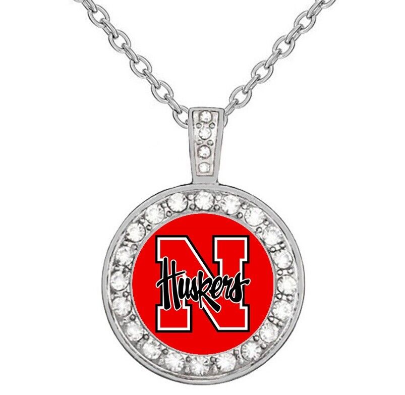 Special Nebraska Huskers Womens Sterling Silver Necklace College Gift D18