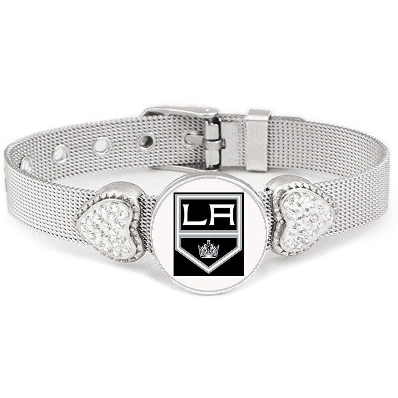 Los Angeles Kings Womens Adjustable Silver Hearts Bracelet Jewelry Gift D26