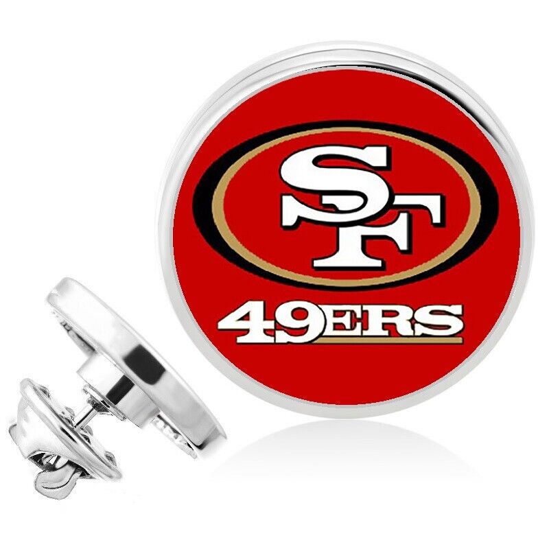 San Francisco 49Ers Silver Pin Lapel Broach Football Team Gift W Gift Pkg D23