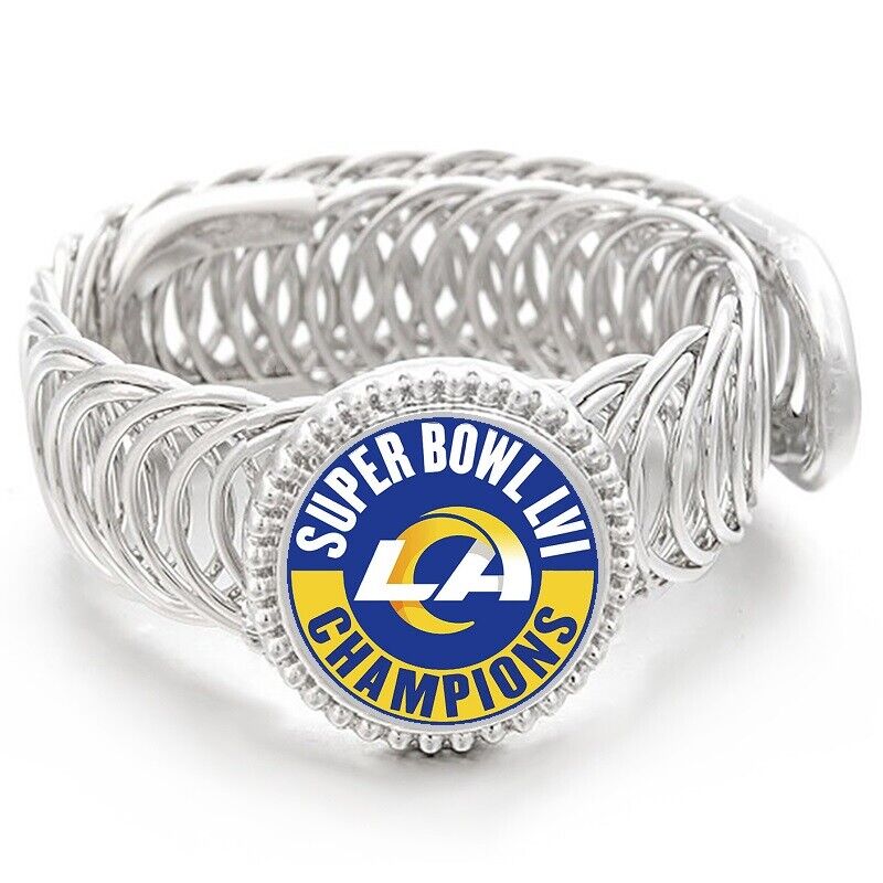 Special Los Angeles Rams Super Bowl Silver Mens Womens Bracelet D11