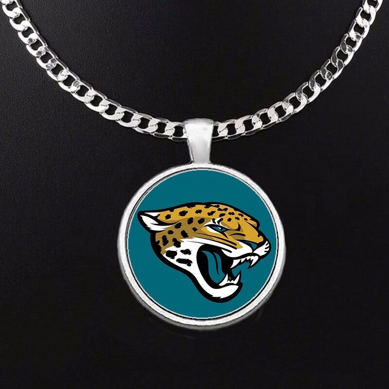 Jacksonville Jaguars Mens Womens 24" Stainless Steel Chainpendant Necklace D5