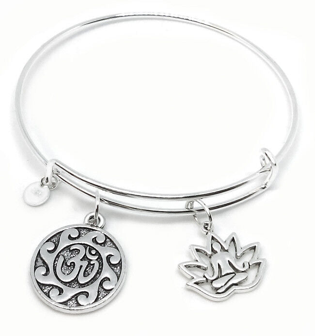 2019 Style 9 Sterling Silver Yoga Adjustable Bracelet Opulent Love Yoga +GiftPkg