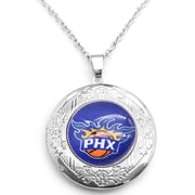 Phoenix Suns Womens 925 Silver 20" Link Chain Necklace And Photo Locket D16