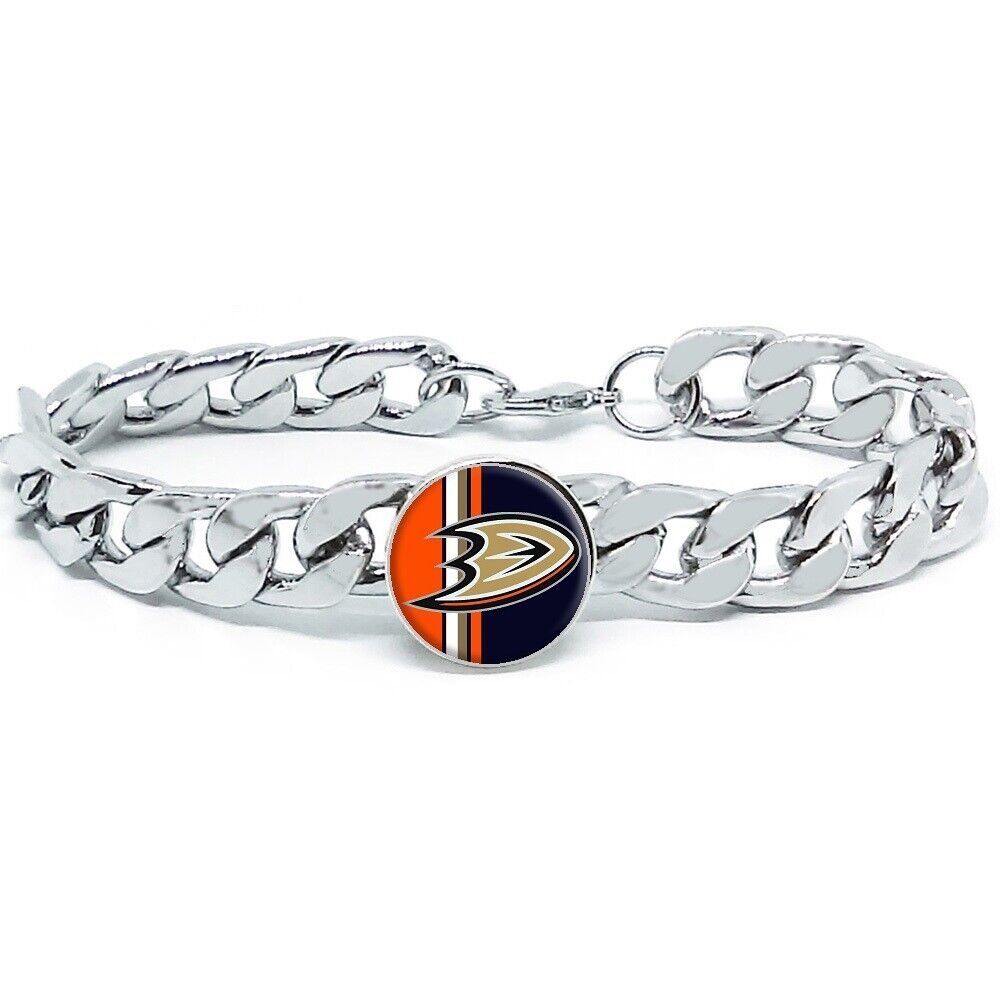 Special Anaheim Ducks Hockey Gift Men'S Women'S Stainless Steel Bracelet D4