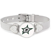 Dallas Stars Womens Adjustable Silver Hearts Bracelet Jewelry Gift D26