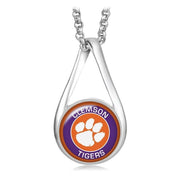 Clemson Fighting Tigers Womens Sterling Silver Necklace Gift D28